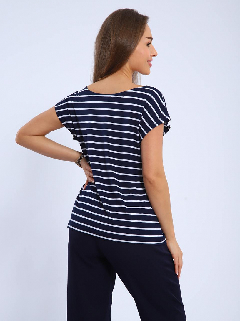 Футболка Соланж_С723/синий